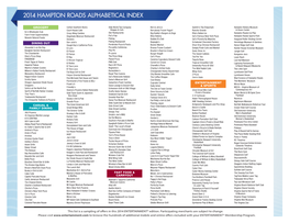 2014 Hampton Roads Alphabetical INDEX