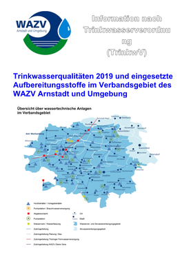 Trinkwasserqualitäten 2019 Und Eingesetzte Aufbereitungsstoffe Im