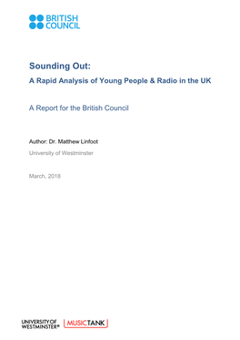 Sounding Out: a Rapid Analysis of Young People & Radio in the UK