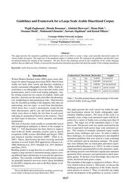 Guidelines and Framework for a Large Scale Arabic Diacritized Corpus