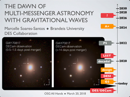 The Dawn of Multi-Messenger Astronomy With