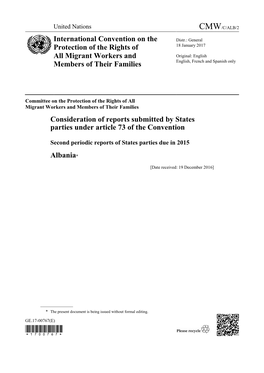 Consideration of Reports Submitted by States Parties Under Article 73 of the Convention