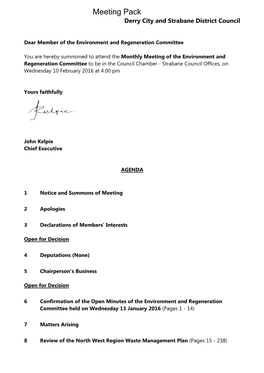 (Public Pack)Agenda Document for Environment and Regeneration