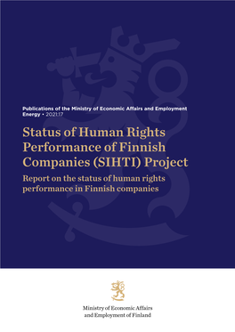 Status of Human Rights Performance of Finnish Companies