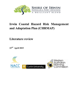 Irwin Coastal Hazard Risk Management and Adaptation Plan (CHRMAP)