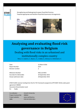 Analysing and Evaluating Flood Risk Governance in Belgium