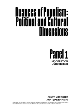 Art Criticism in Times of Populism and Nationalism. 52Nd International AICA Congress, Cologne/Berlin 2019