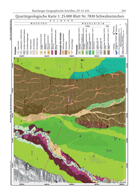 Quartärgeologische Karte 1: 25.000 Blatt Nr. 7830 Schwabmünchen Ka F F Hn Hn 244 Bamberger Geographische Schriften, SF 12: 245 - 263 245