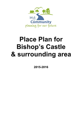 Place Plan for Bishop's Castle & Surrounding Area