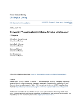 Treeversity: Visualizing Hierarchal Data for Value with Topology Changes