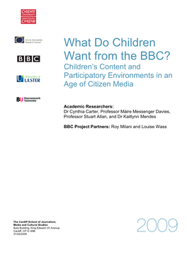 What Do Children Want from the BBC?