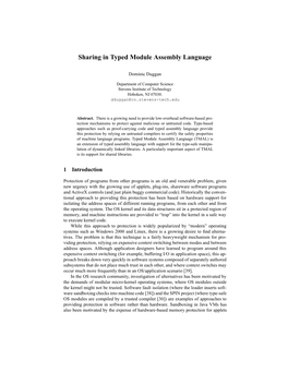 Sharing in Typed Module Assembly Language