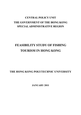 Feasibility Study of Fishing Tourism in Hong Kong