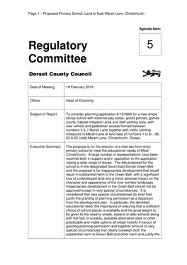 Regulatory Committee 5