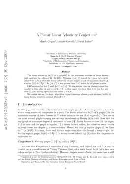 A Planar Linear Arboricity Conjecture