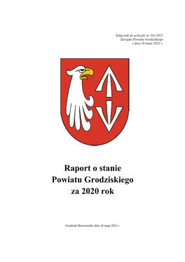 Raport O Stanie Powiatu Grodziskiego Za Rok 2020