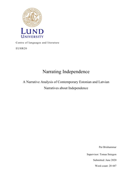 Narrating Independence