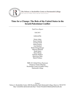 The Role of the United States in the Israeli-Palestinian Conflict