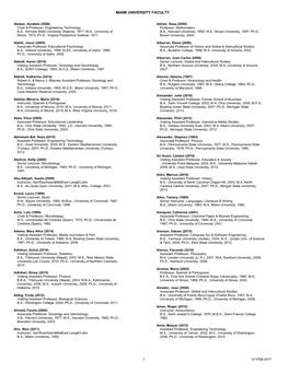 Full-Time Faculty by Name [PDF]