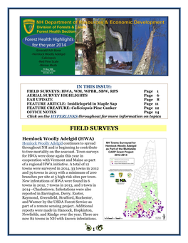 2014 Forest Health Highlights for the State of New Hampshire