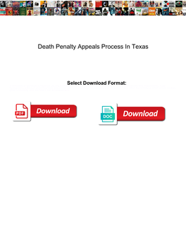 Death Penalty Appeals Process in Texas