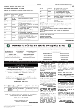 Defensoria Pública Do Estado Do Espírito Santo