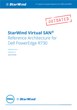 Starwind Virtual SAN® Reference Architecture for Dell Poweredge R730