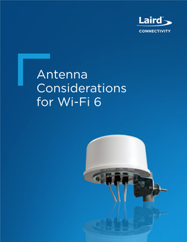 Antenna Considerations for Wi-Fi 6 Introduction