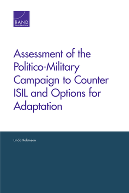 Assessment of the Politico-Military Campaign to Counter ISIL and Options for Adaptation