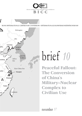 BICC Brief 10: Peaceful Fallout: the Conversion of China´S Military