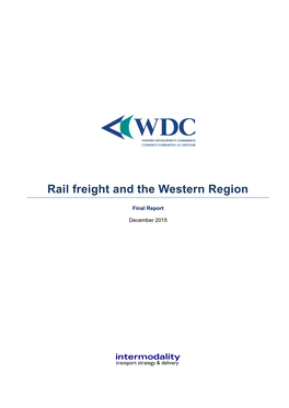 Rail Freight and the Western Region