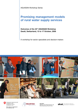 Promising Management Models of Rural Water Supply Services