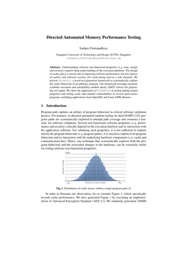 Directed Automated Memory Performance Testing