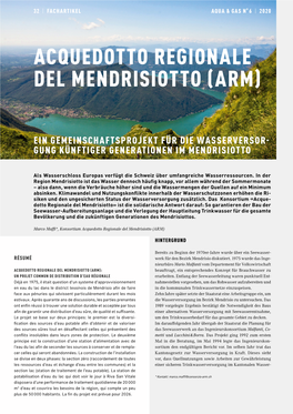 Acquedotto Regionale Del Mendrisiotto (Arm)