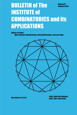 Bulletinofthe Instituteof Combinatoricsandits