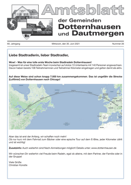 Liebe Stadtradlerin, Lieber Stadtradler