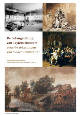 Rembrandt-Tekeningen Van Kastelein Wybrand Hendriks