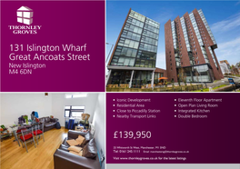 £139,950 131 Islington Wharf Great Ancoats Street