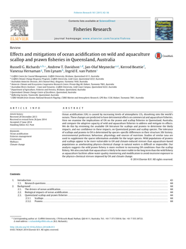 Effects and Mitigations of Ocean Acidification on Wild and Aquaculture Scallop and Prawn Fisheries in Queensland, Australia