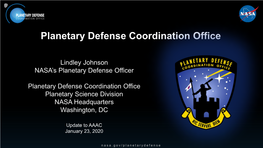 Planetary Defense Coordination Office