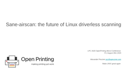 Sane-Airscan: the Future of Linux Driverless Scanning