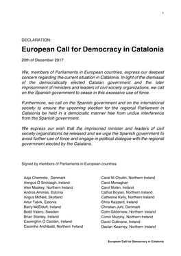 2Declaration European Call for Democracy In
