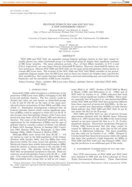 RR LYRAE STARS in NGC 6388 and NGC 6441: a NEW OOSTERHOFF GROUP? Barton Pritzl1 and Horace A