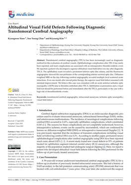 Altitudinal Visual Field Defects Following Diagnostic Transfemoral Cerebral Angiography