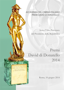 Premi David Di Donatello 2014
