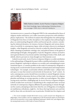 416 | Japanese Journal of Religious Studies 41/ 2 (2014
