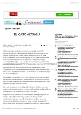 El Caso Altsasu | El Diario Vasco 12/07/2017, 09�47