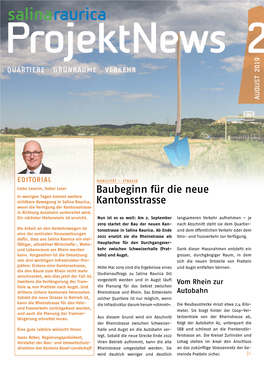 Baubeginn Für Die Neue Kantonsstrasse