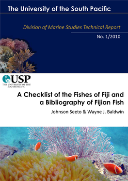 Fishes of the Fiji Islands