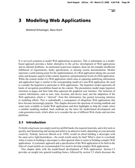 3 Modeling Web Applications